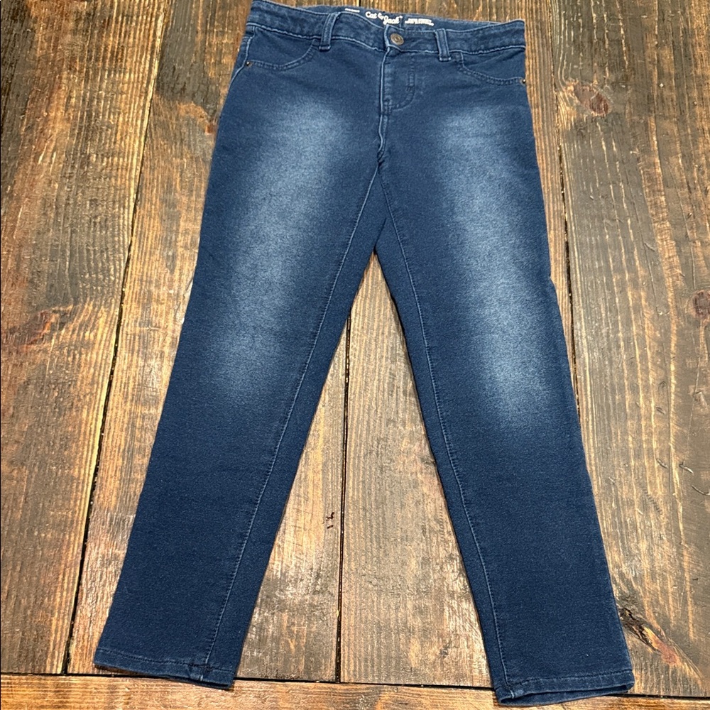 Cat & Jack Girls Dark Blue Skinny Jeans-Size 10/12
